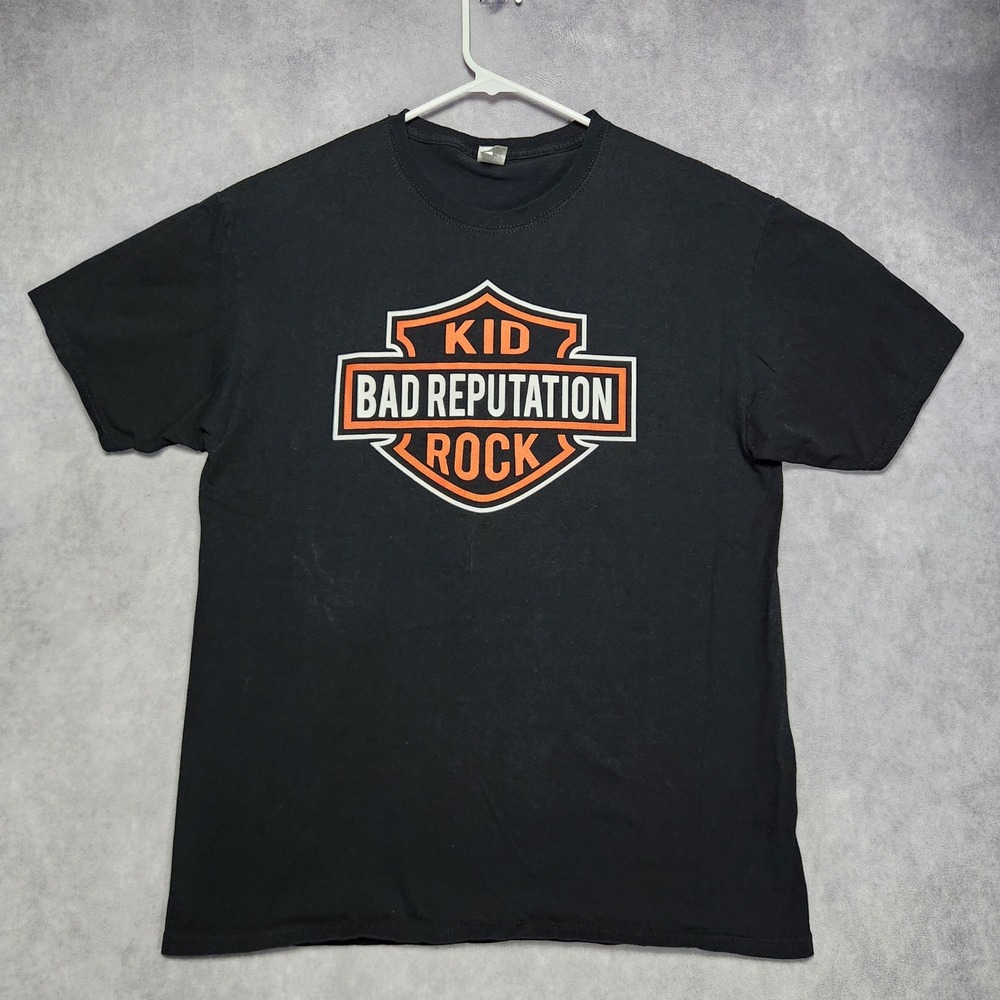 Kid‎ Rock Bad Reputation Tour 2022 Concert T-Shirt Mens Large Black Fruit Loom
